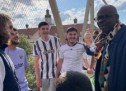 Weltmeister Lillian Thuram bei buntkicktgut Weltmeister Lillian Thuram bei buntkicktgut